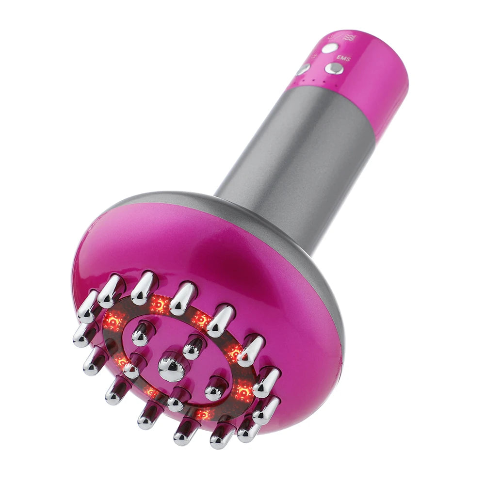 Brosse méridienne de Massage électrique, Anti-Cellulite, masseur corporel Guasha, lumière rouge, Vibration à microcourant, Machine de Drainage lymphatique