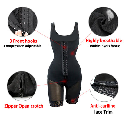 TUNIControl-Body Shaper pour femme, gaine amincissante, ventre plat, vêtements en saillie, costume de batterie post-partum, corset