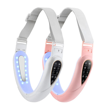 Appareil de levage du visage, thérapie photonique LED, masseur amincissant par vibrations, Double menton en V, Machine à ceinture de levage des joues en forme de visage