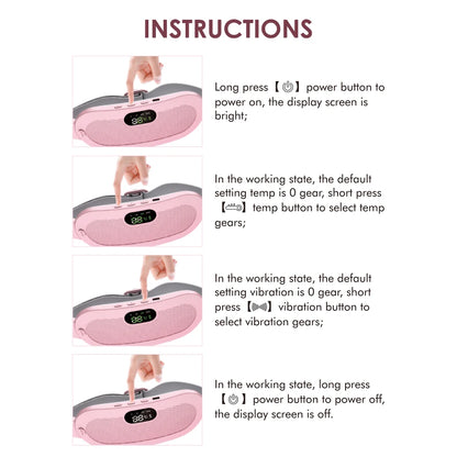 Coussin chauffant électrique masseur de crampes menstruelles ceinture femmes soins de la période dispositif de compression chaude Vibration abdominale ulter ceinture chauffante