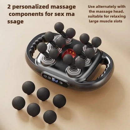 JAIYORL 24 têtes de Massage pistolet de Massage tissus profonds muscles qualité professionnelle haute qualité sans fil fréquence Vibration Masajeador