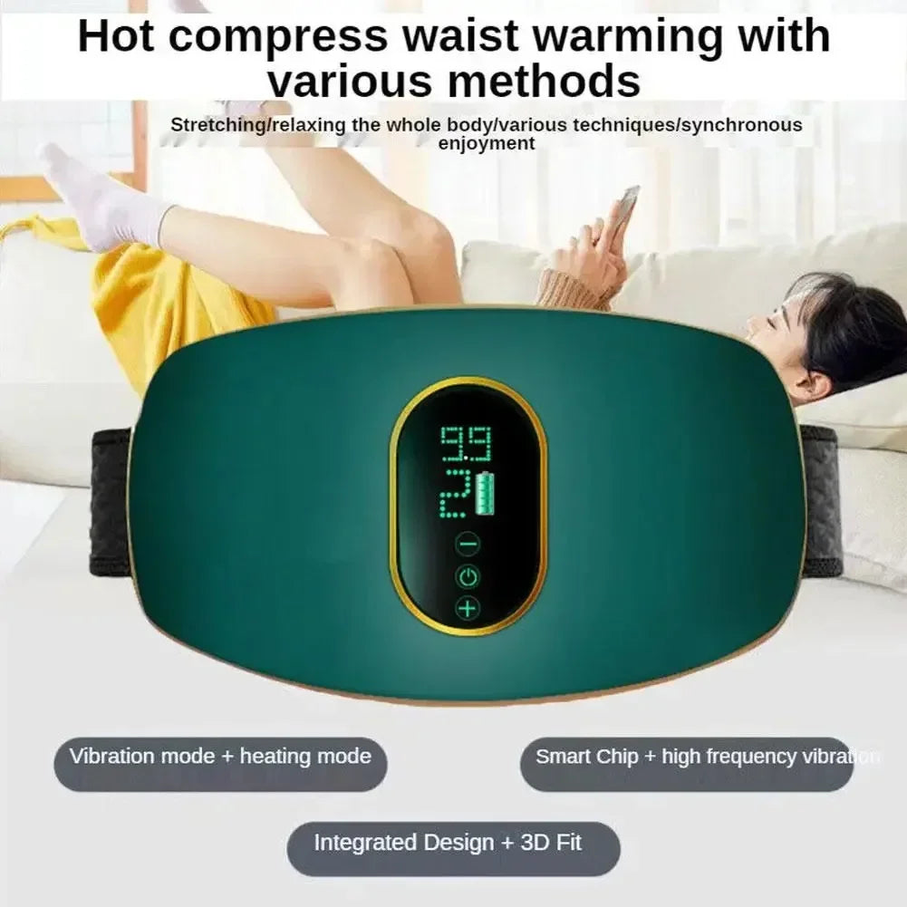 Ceinture de massage VIBELUX – Soin relaxant et maintien abdominal ferme/sculte et relaxe