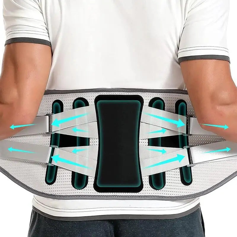 Ceinture de soutien pour le dos, pour soulager les douleurs dans le bas du dos, réglable, pour hommes et femmes, soutien lombaire, sciatique, scoliose, hernie discale
