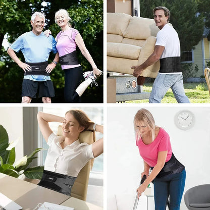 Bretelles arrière ceinture de taille hommes femmes travail soulagement des douleurs dans le bas du dos respirant anti-dérapant colonne vertébrale ceinture de soutien lombaire