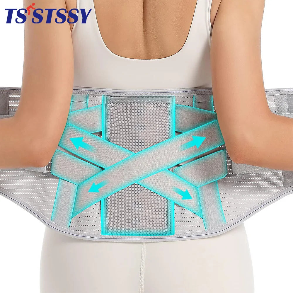 Attelle de soutien lombaire pour hommes et femmes, ceinture élastique à double compression pour le bas du dos, instituts oto, scoliose, hernie discale, artica contrastant
