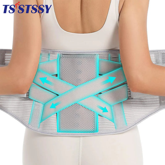 Attelle de soutien lombaire pour hommes et femmes, ceinture élastique à double compression pour le bas du dos, instituts oto, scoliose, hernie discale, artica contrastant