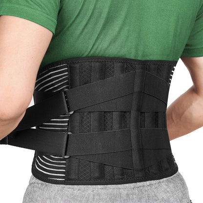 Bretelles arrière ceinture de taille hommes femmes travail soulagement des douleurs dans le bas du dos respirant anti-dérapant colonne vertébrale ceinture de soutien lombaire