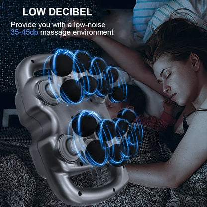 VIBELUX – Pistolet de Massage avec 16 Têtes, 99 Niveaux d’Intensité, Ultra Silencieux